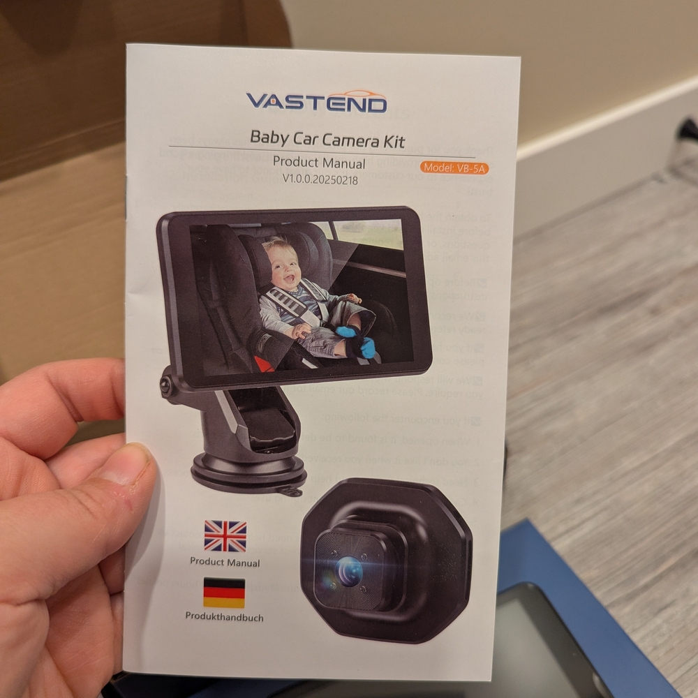 Black Baby Car Camera Kit